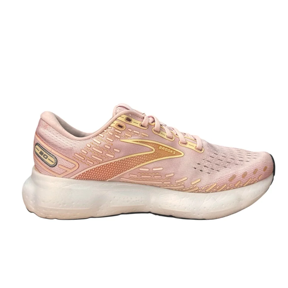 Brooks Glycerin 20 Womens 9 B Running Sneakers Pink Pastel Coquette Athleisure